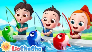 12345 Once I Caught a Fish Alive  Number Song  Kids Songs amp Nursery Rhymes  LiaChaCha [upl. by Kaltman]