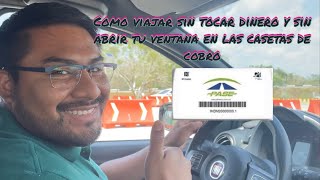 Como viajar seguros sin contacto en las casetas de cobro de las autopistas 🛣 de México con PASE [upl. by Eiduj389]