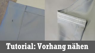 Tutorial VorhangGardine nähen [upl. by Rothstein498]