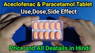 Clonec p tablet Aceclofenac Paracetamol Tablet [upl. by Eciralc]