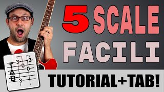 Le 5 scale più FACILI sulla chitarra [upl. by Oaoj]