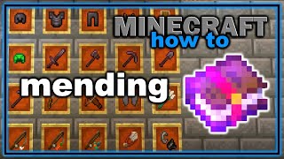 How to Get and Use Mending Enchantment in Minecraft  Easy Minecraft Tutorial [upl. by Buonomo]