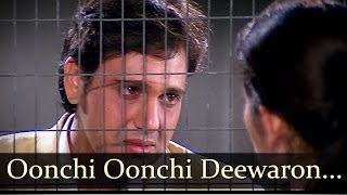 Oonchi Oonchi Deewaron Mein  Govinda  Manisha Koirala  Achanak  Hariharan Songs [upl. by Codie]