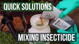 Quick Solutions How to Mix Insecticide [upl. by Elinad]