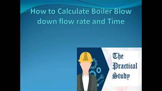 Boiler Blow Down Calculations [upl. by Wennerholn]