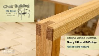 Chair Building  How To Build A Chair With Basic Hand Tools [upl. by Anegroeg]