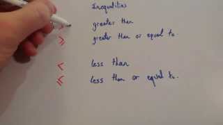 Inequalities  Corbettmaths [upl. by Arenahs]