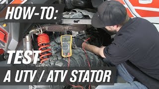 How To Test a UTVATV Stator [upl. by Itsyrk]