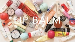 Product Pile Lip Balms  Drugstore and High End Collection [upl. by Lenaj274]