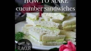 How to Make Easy Cucumber Sandwiches [upl. by Claudette754]