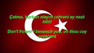 Istiklal Marsi  Turkey National Anthem English lyrics [upl. by Coopersmith]