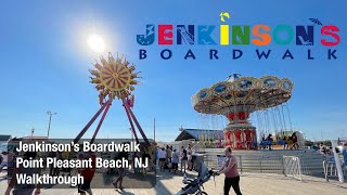 Jenkinsons Boardwalk Walkthrough Point Pleasant Beach NJ [upl. by Acirne]