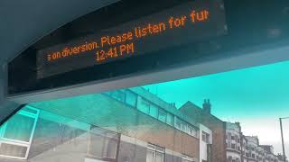 Diversion route announcement from 221 driver  on route 221 to Turnpike Lane Station [upl. by Tori]