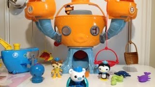 Octonauts Octopod Play Set Barnacles and Kwazaii Toys Video [upl. by Antonetta]