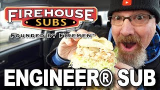 🔥 Firehouse Subs 🔥 ENGINEER® SUB 🔥 Food Review [upl. by Atteroc]