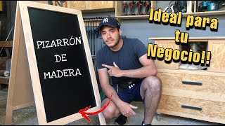 Pizarrón de Madera  Wooden Chalkboard [upl. by Elamaj]