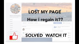 HOW TO REGAIN YOUR FACEBOOK PAGE AS ADMIN SOLVED [upl. by Creath474]