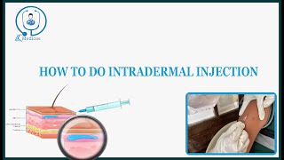 HOW TO DO INTRADERMAL INJECTION  INTERNS GUIDE [upl. by Ocram940]