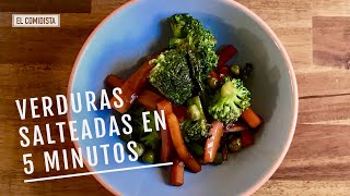 Verduras salteadas en cinco minutos EL COMIDISTA [upl. by Finlay680]