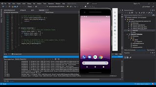 Java Android App in Visual Studio 2019  Getting Started [upl. by Ahsinahs938]