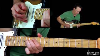 Scuttle Buttin Guitar Lesson Full Song  Stevie Ray Vaughan [upl. by Lindley]