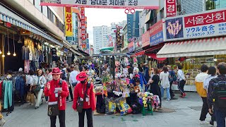 Seoul City Tour Namdaemun Market Walking Tour  4K Korea Travel [upl. by Eeliab]