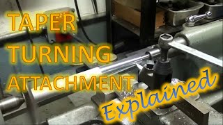 Taper Turning Attachment  Explained [upl. by Ecinaej]