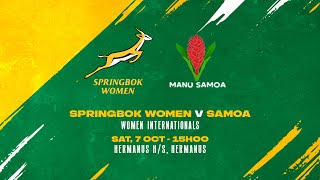 Springbok Women vs Samoa [upl. by Decato]