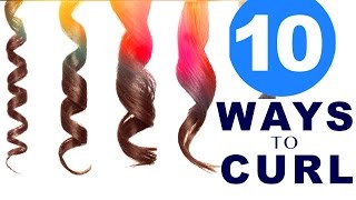 ★ 10 EASY Lazy WAYS to CURL Your HAIR 💋 HAIRSTYLES [upl. by Agnizn]