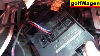 VW Golf 5 how to change comfort control module CCM 1K0 959 433 [upl. by Natam]