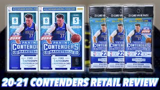 202021 Panini Contenders Basketball Retail Blaster Box amp Value Fat Pack BreakReview [upl. by Carmine]