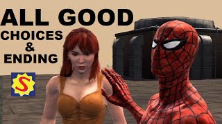 All Good Choices and Good Ending  SpiderMan Web of Shadows [upl. by Lavina]