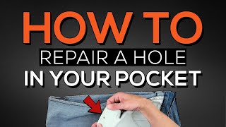 How to Repair a Hole in your Front Pocket [upl. by Baron]