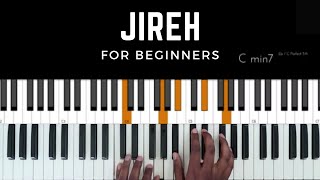 How to Play Jireh  Piano Tutorial [upl. by Hgielak]