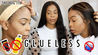 HOW TO 100 GLUESS WIG  AVOID your wig slipping amp damaging hairline  Wig Fix by The Renatural [upl. by Sheeb]