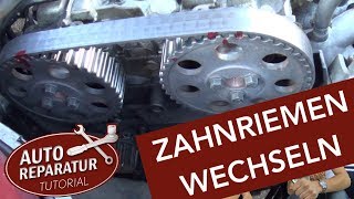 Zahnriemenwechsel mit Wasserpumpe  VW Audi Volvo  DIY Tutorial [upl. by Fortunna449]