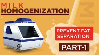 Homogenization process of milk  Part1 [upl. by Irrem]