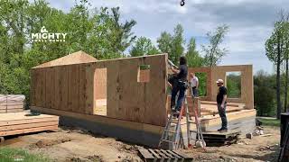 House Kit Build Project Timelapse  Mighty Small Homes [upl. by Beaner]