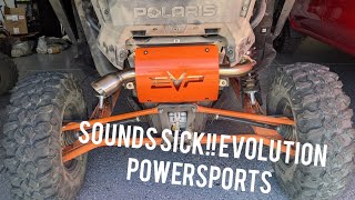 Polaris RZR PRO XP  Evolution powersports exhaust install and sound clips [upl. by Rivi]