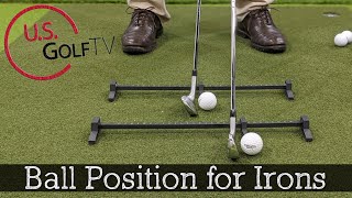 Ball Position for Irons  Long vs Short Irons GOLF SETUP [upl. by Intihw]