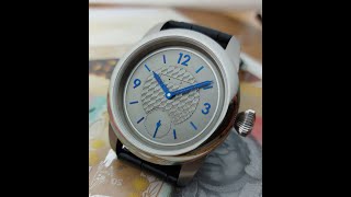 Making a watch dial and hands  Titanium guilloche NH3 [upl. by Tenom281]