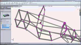 SolidWorks Education SAE Frame Analysis [upl. by Schrader]