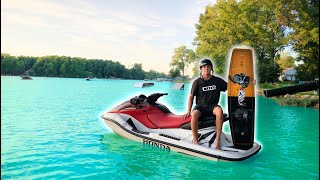 JET SKI BOARDING  WAKEBOARDING [upl. by Rida289]