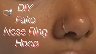 How To Make A DIY Fake Nose Ring [upl. by Naek724]