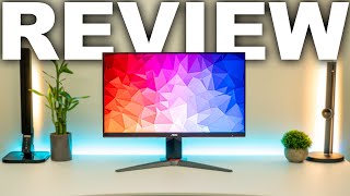 AOC 24G2 24quot Frameless 144Hz Gaming Monitor Review [upl. by Yenhoj]