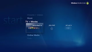 Windows Vistas Windows Media Center [upl. by Suzi457]