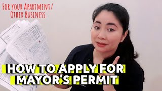 HOW TO APPLY FOR MAYORS PERMIT  Apartment Business Tips  Retired OFW [upl. by Thomasin]