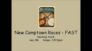 New Camptown Races  bluegrass backing track FAST [upl. by Vite950]