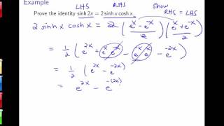 Section 311 Hyperbolic Functions [upl. by Betz409]