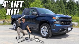 Installing a 4quot Lift Kit on My New Truck🤤 [upl. by Takken]